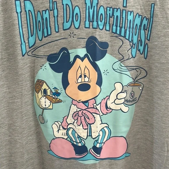 Disney Store Mickey Coffee Sleep Gown - Picture 2 of 8